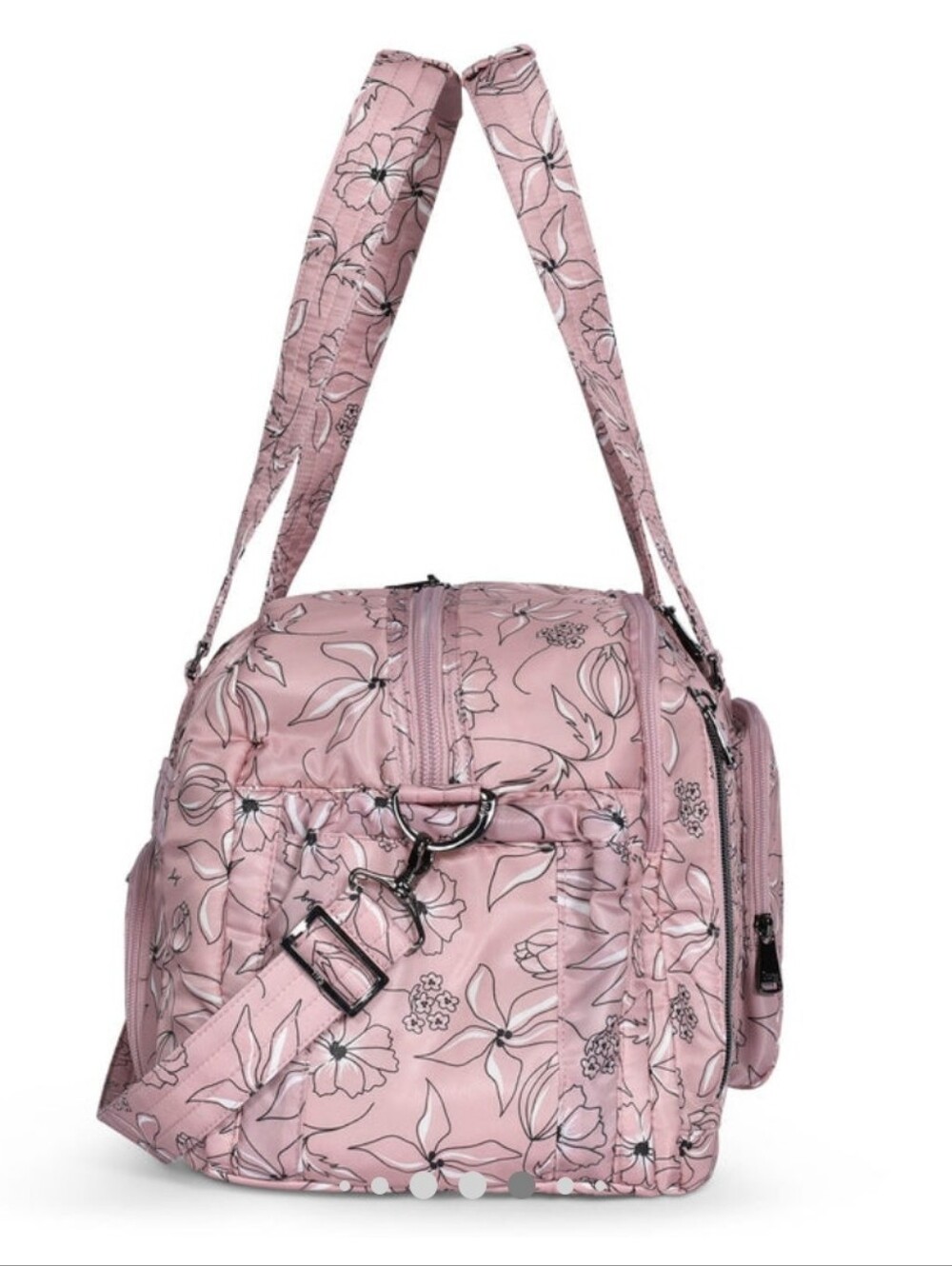 $145 Retail Lug Propeller Weekender Duffel In Sketch Floral Blush - Picture 13 of 16